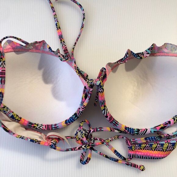 Victoria's Secret Multicolor Patterned Bikini - Picture 5 of 12